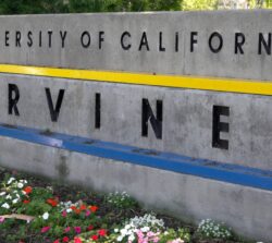 ATMPNB Campus entrance sign, University of California, Irvine, California, USA (Sept 2006)