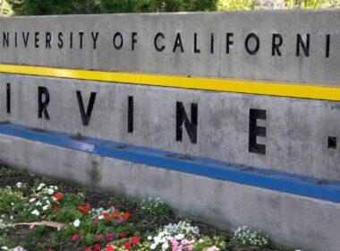 ATMPNB Campus entrance sign, University of California, Irvine, California, USA (Sept 2006)